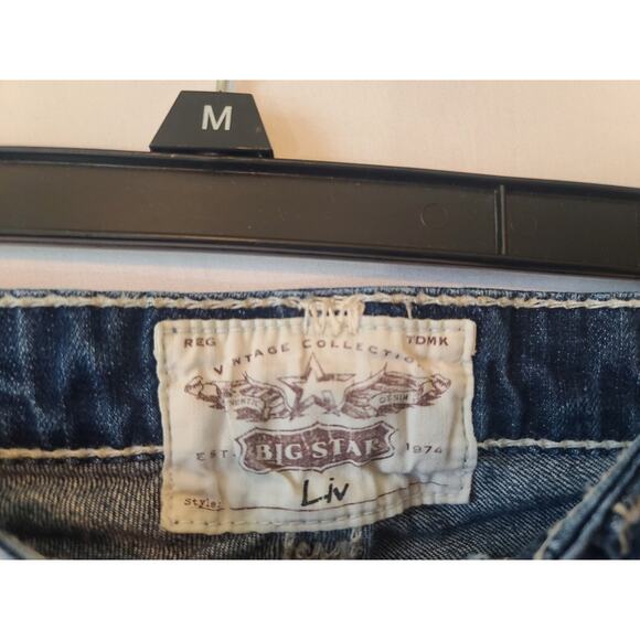 Big Star Womens Distressed Liv Bootcut Jeans 28 X 30 Y2K - Picture 3 of 6